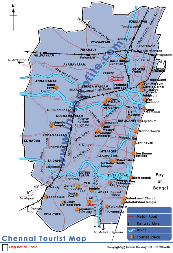 Chennai Map