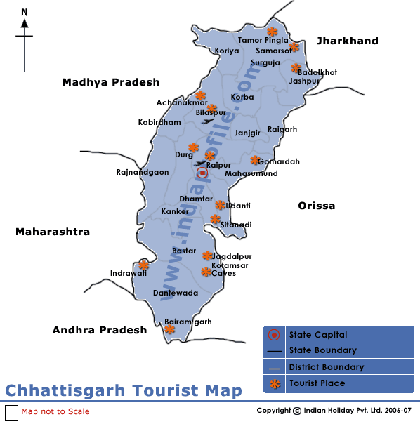 Chhattisgarh Map