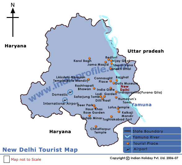 Delhi Map