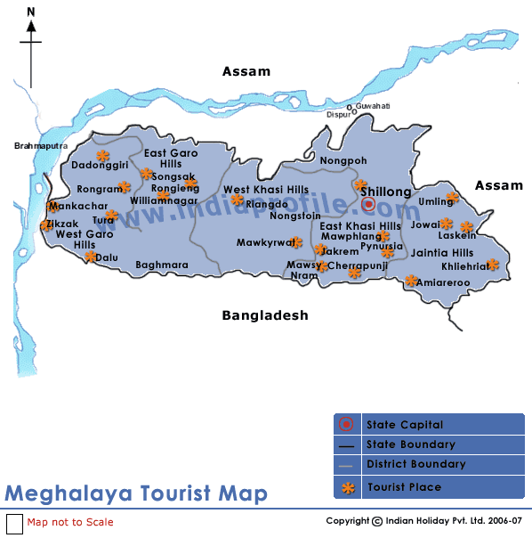 Meghalaya Map