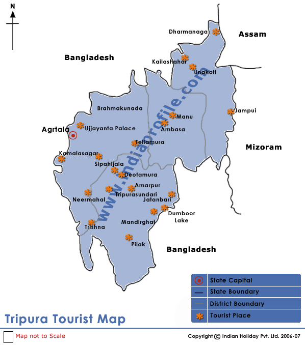 Tripura Map