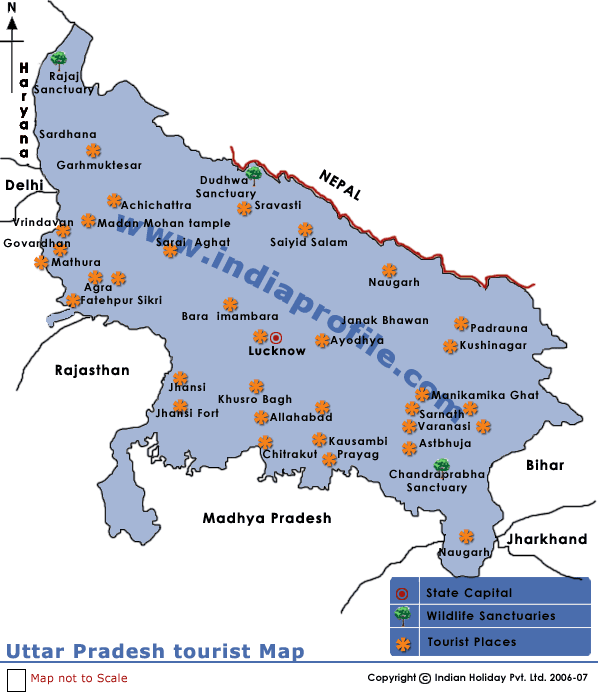 Uttar Pradesh Map