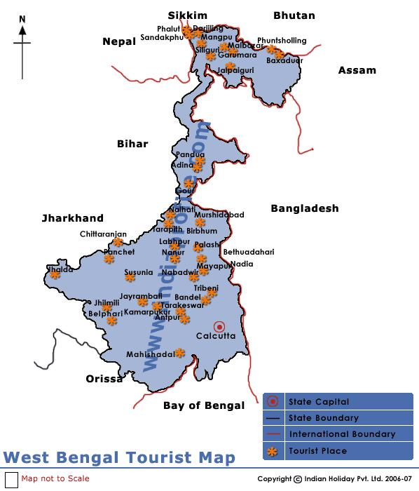 West Bengal Map