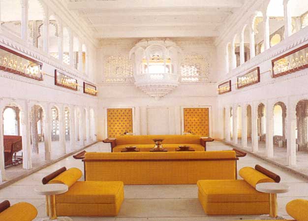 Lobby of Hotel Devigarh Udaipur