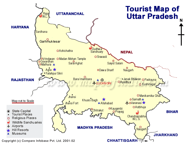 Uttar Pradesh Map Map Of Uttar Pradesh India India Maps Maps