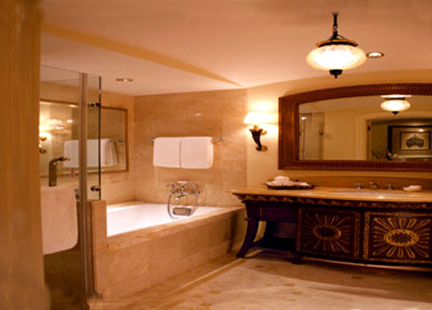 Bathroom at Leela Palace, Goa