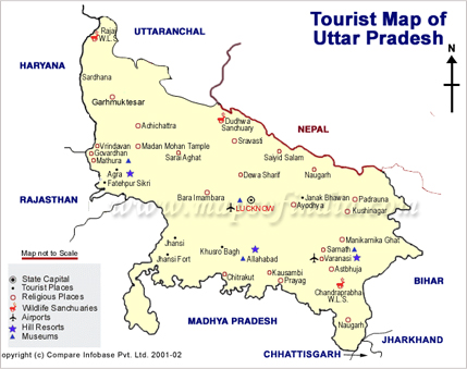 uttaranchal tourism map